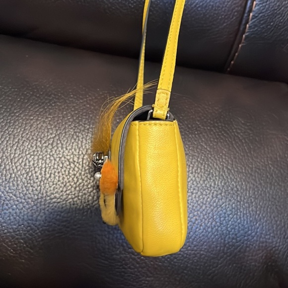 BLOWOUT SALE!!! Fendi Micro Monster Baguette leather crossbody bag - Picture 6 of 9